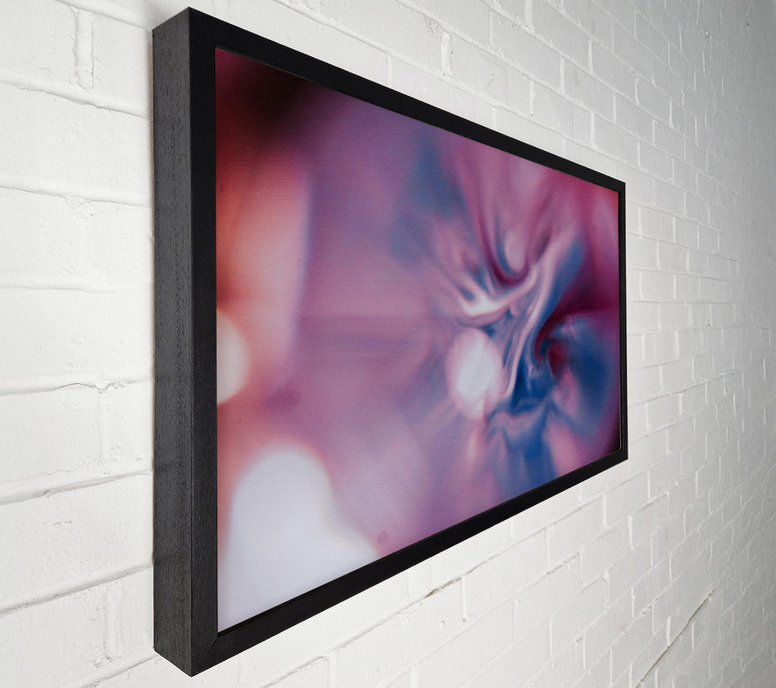 A Canvas Print of Pink & Blue Swirls Canvas Print