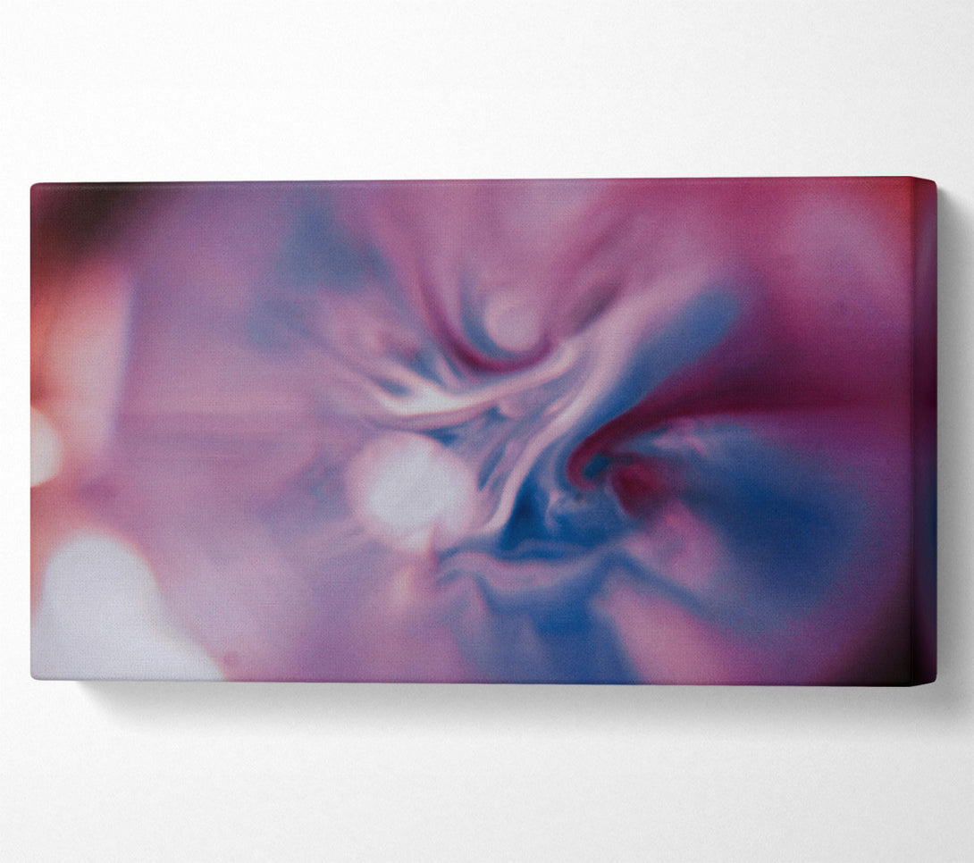  A Canvas Print of Pink & Blue Swirls Canvas Print