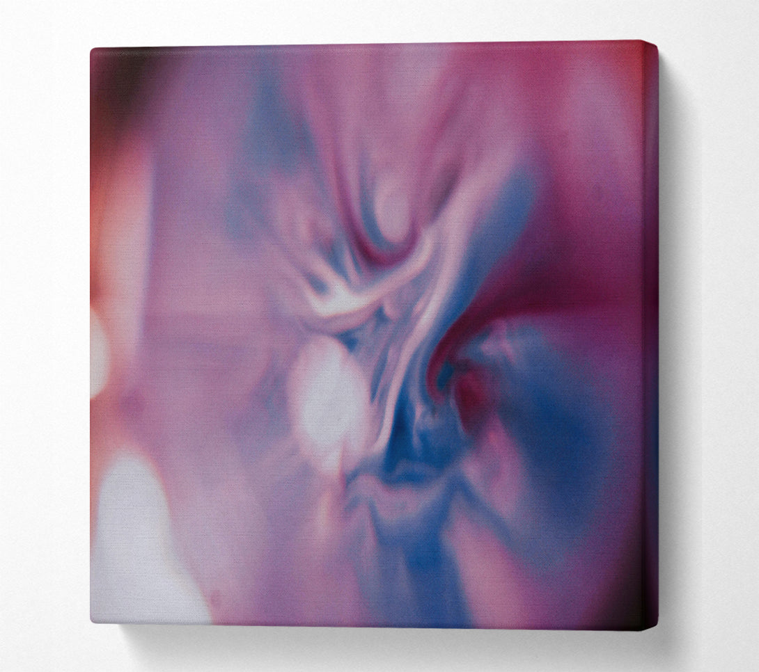  A Canvas Print of Pink & Blue Swirls Canvas Print