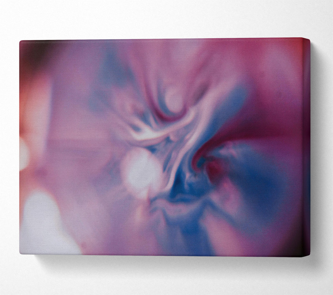  A Canvas Print of Pink & Blue Swirls Canvas Print