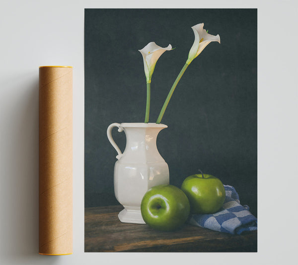 Green Still Life Poster