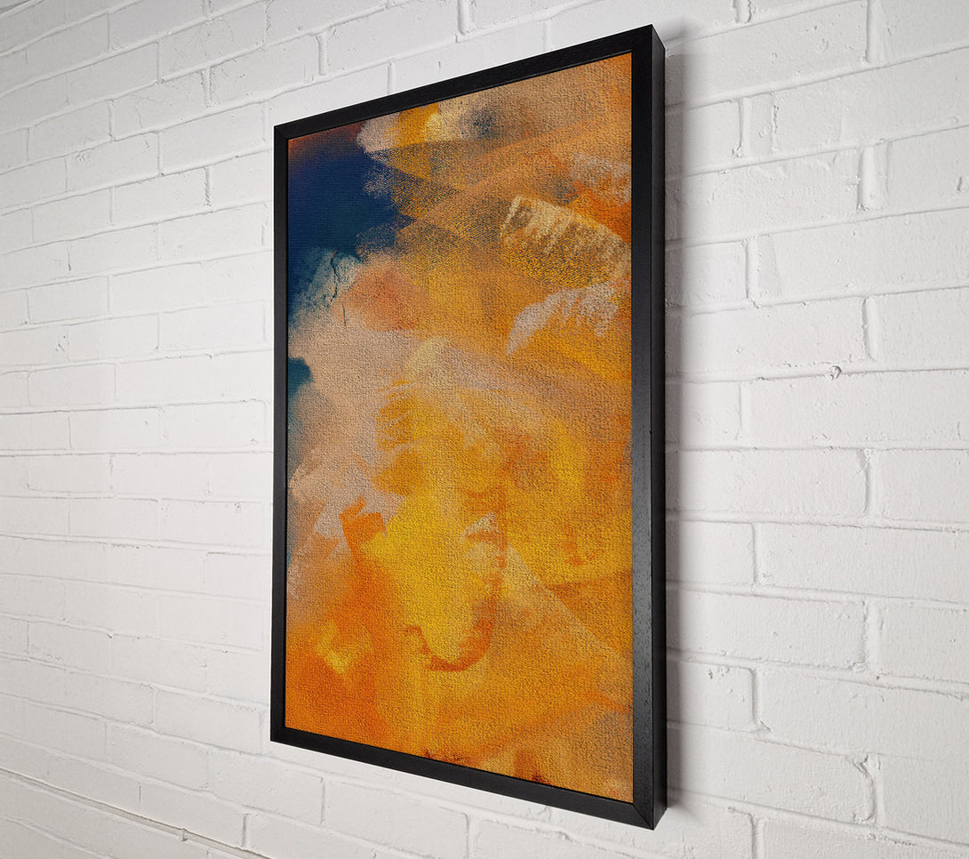  A Canvas Print of Golden Abstract Dreams Canvas Wall Art