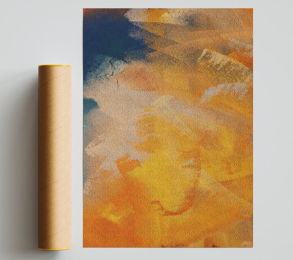 Golden Abstract Dreams Poster