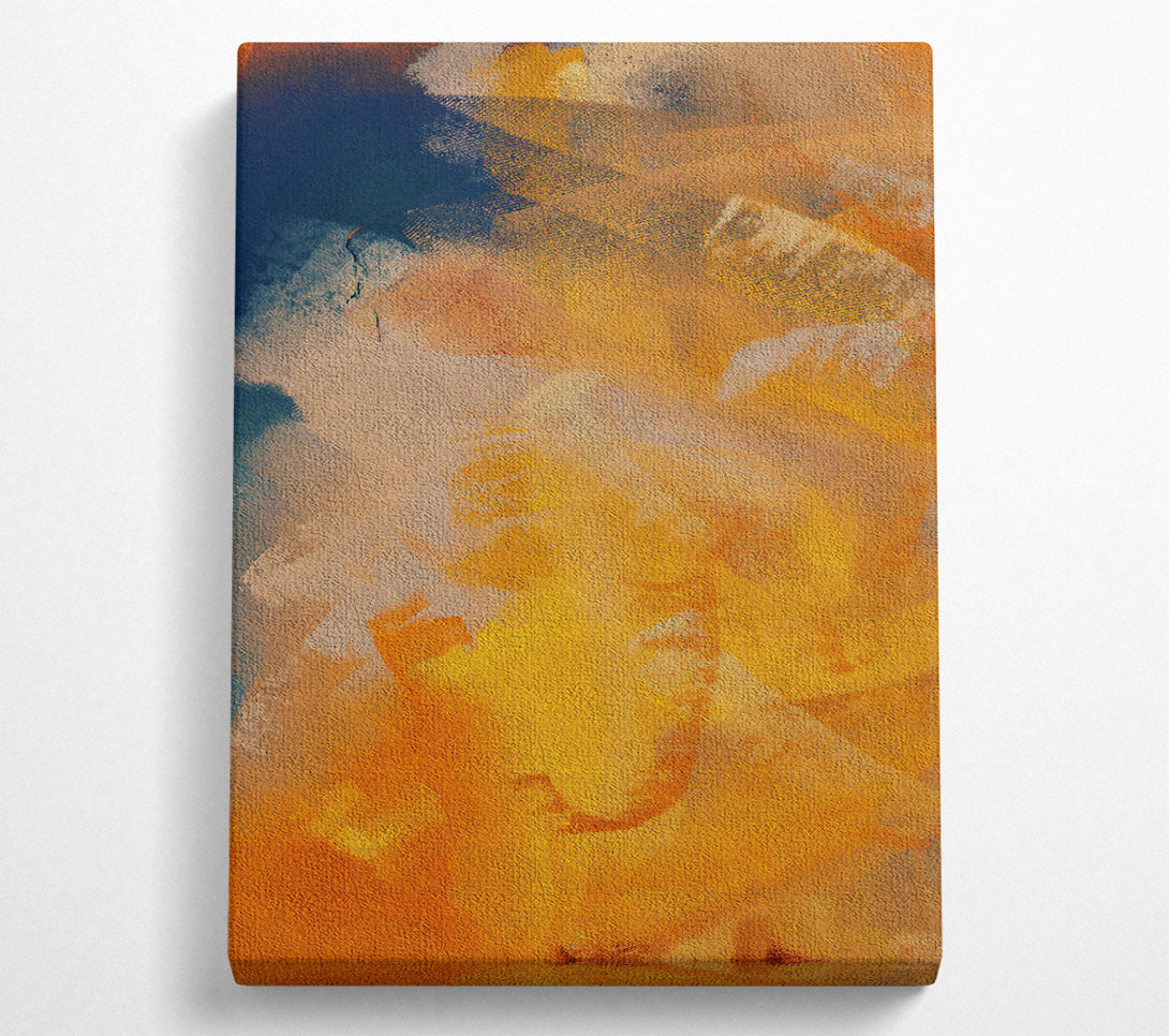  A Canvas Print of Golden Abstract Dreams Canvas Wall Art