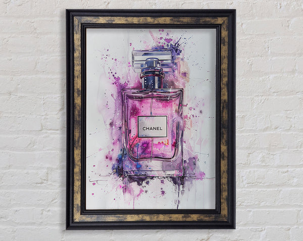 Chanel Watercolour Framed Print