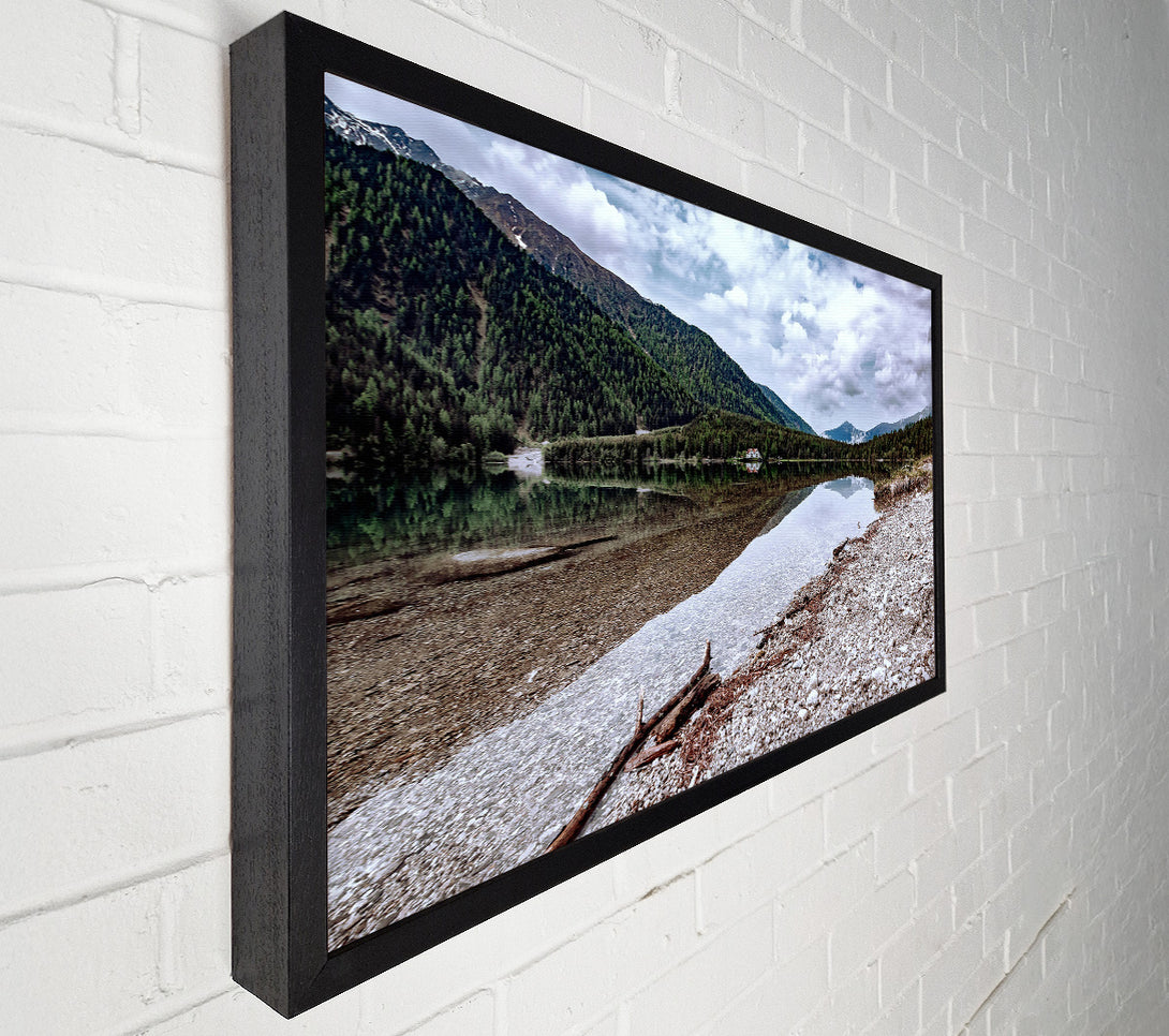  A Canvas Print of White Sands Reflection Canvas Art