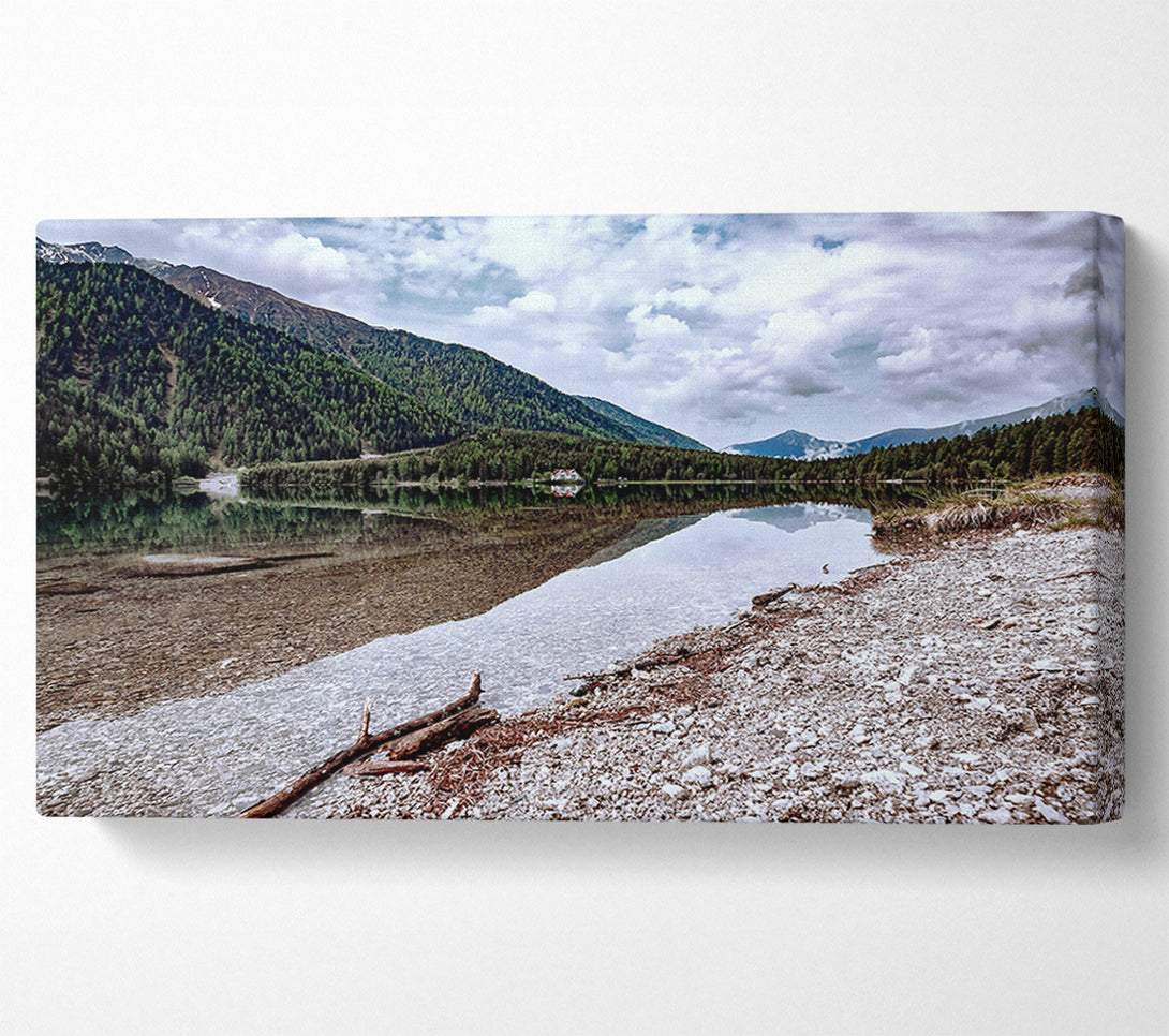 A Canvas Print of White Sands Reflection Canvas Art