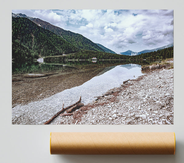 White Sands Reflection Poster