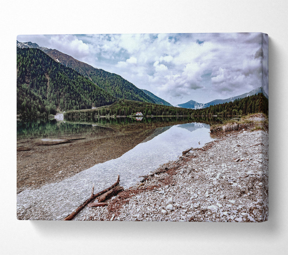  A Canvas Print of White Sands Reflection Canvas Art