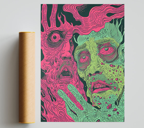 Pink Fusion Nightmare Print
