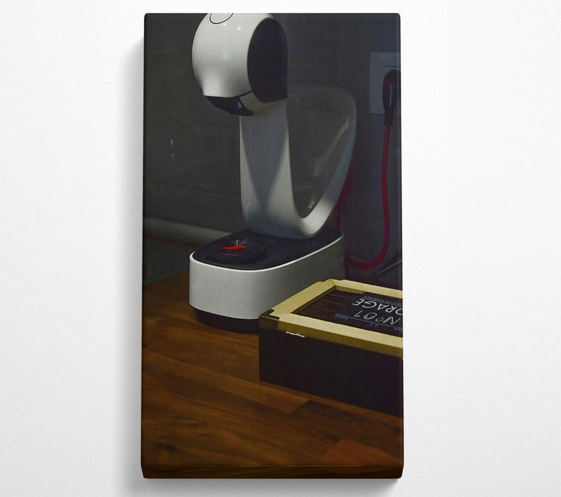  A Canvas Print of White Coffee Machine Still Life Canvas Art