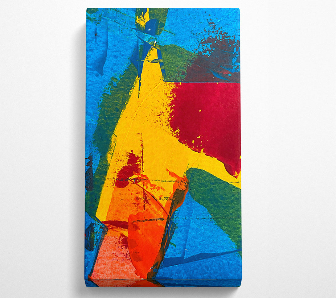  A Canvas Print of Golden Abstract Splash Canvas Print