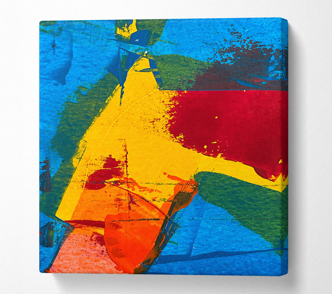  A Canvas Print of Golden Abstract Splash Canvas Print