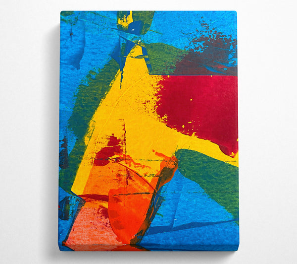  A Canvas Print of Golden Abstract Splash Canvas Print