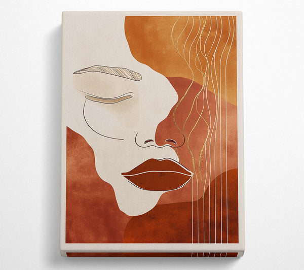  A Canvas Print of Rust And Gold Dreams Canvas Print