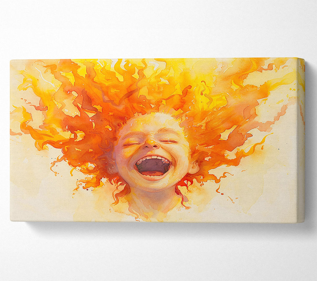  A Canvas Print of Golden Laughter Canvas Print
