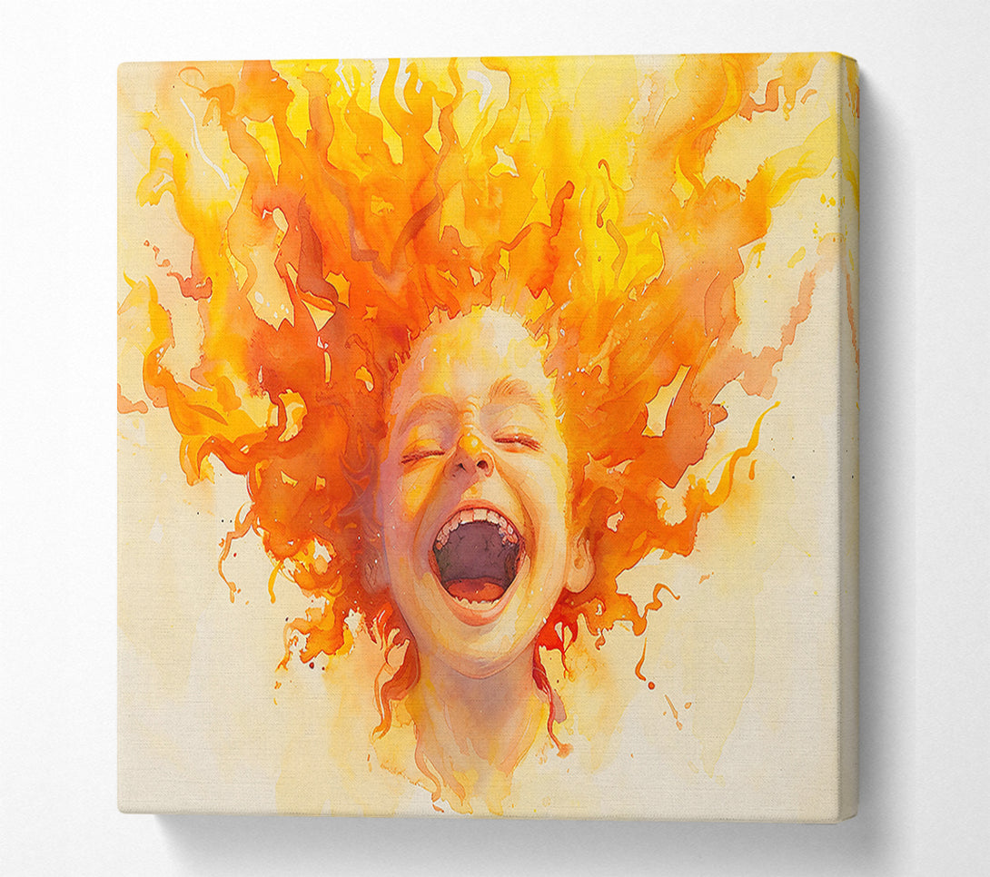  A Canvas Print of Golden Laughter Canvas Print