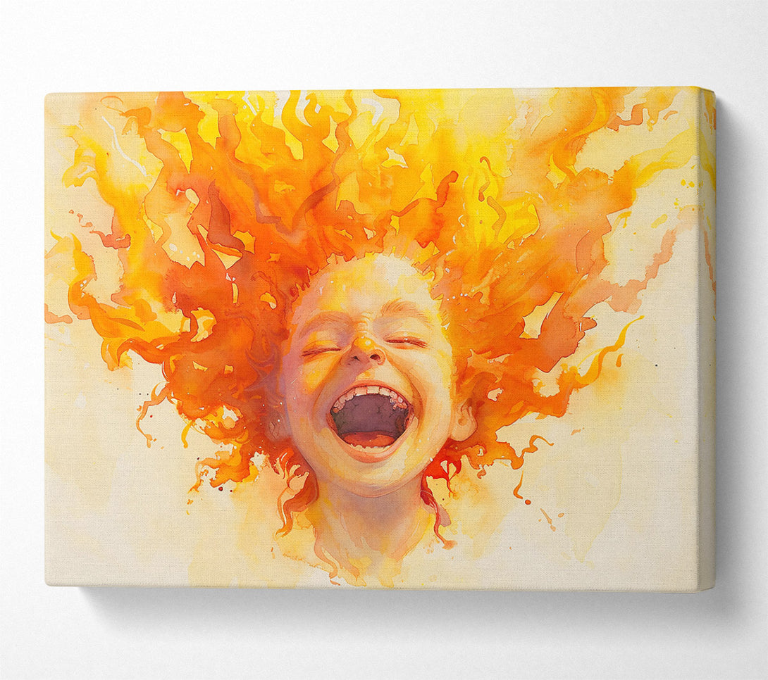  A Canvas Print of Golden Laughter Canvas Print