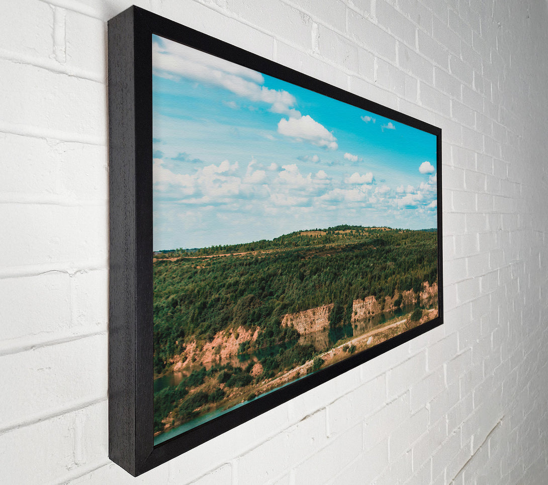  A Canvas Print of Azure Sky Reflections Canvas Wall Art