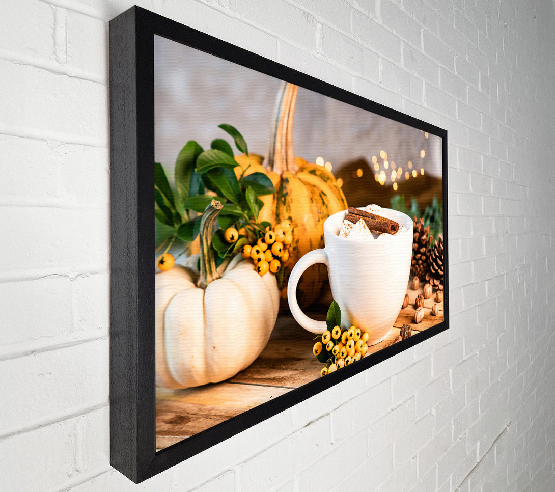  A Canvas Print of Creamy Autumn Treat Canvas Print
