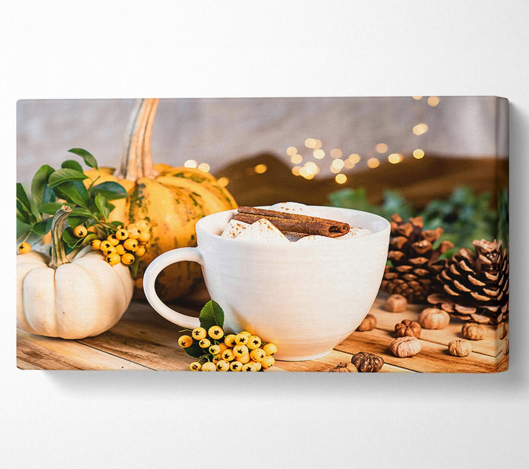  A Canvas Print of Creamy Autumn Treat Canvas Print