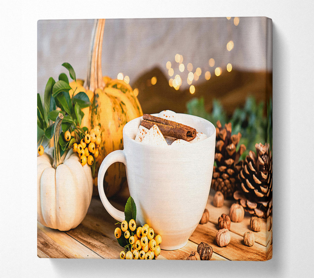  A Canvas Print of Creamy Autumn Treat Canvas Print