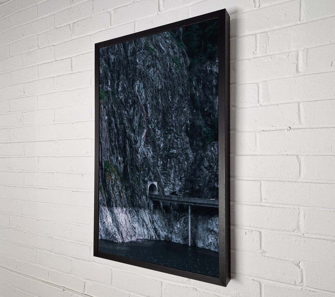  A Canvas Print of Grey Mountain Tunnel Canvas Print