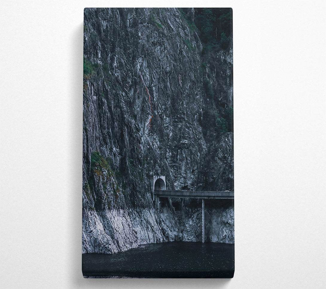  A Canvas Print of Grey Mountain Tunnel Canvas Print