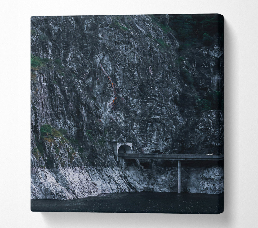  A Canvas Print of Grey Mountain Tunnel Canvas Print