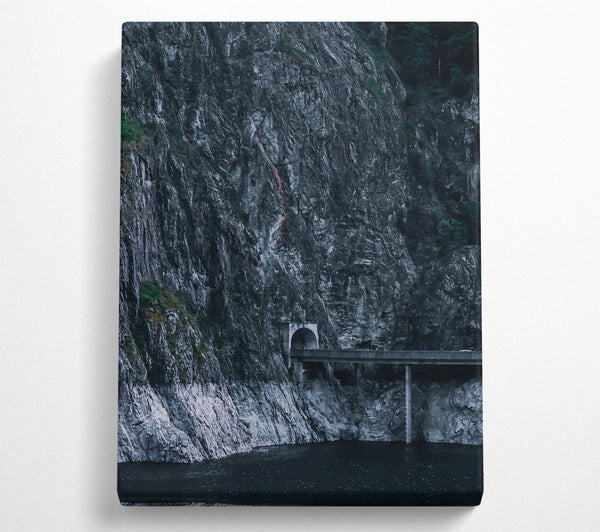  A Canvas Print of Grey Mountain Tunnel Canvas Print