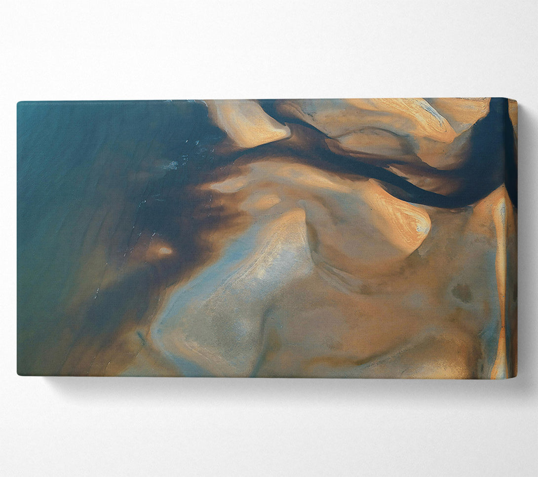  A Canvas Print of The Blue Sandscape Canvas Print