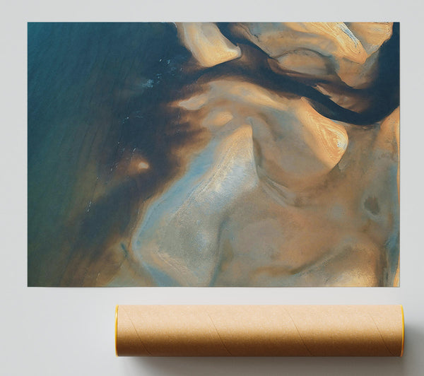 The Blue Sandscape Poster