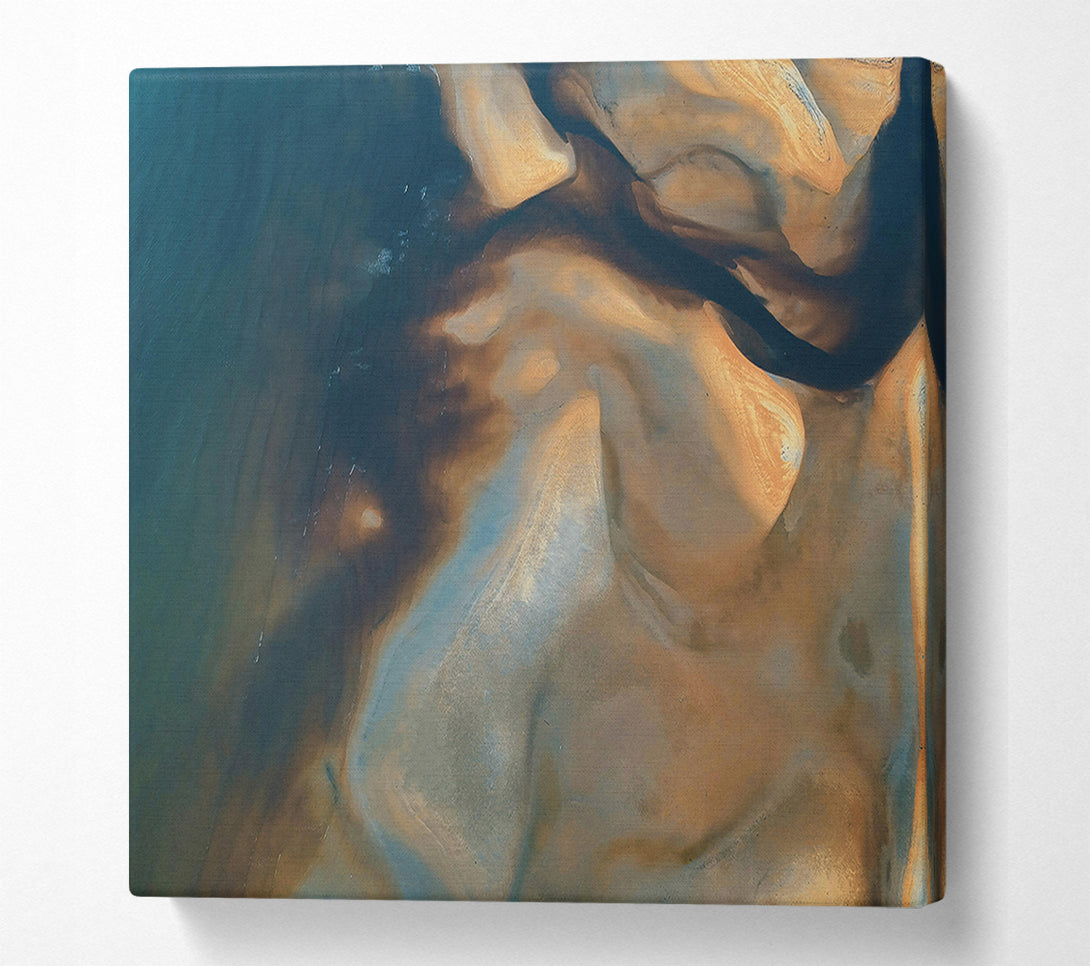  A Canvas Print of The Blue Sandscape Canvas Print