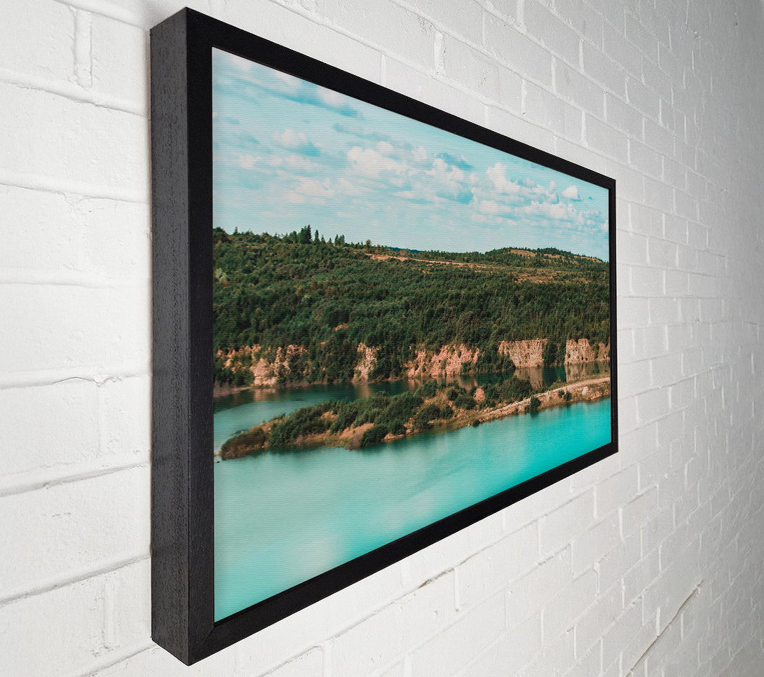  A Canvas Print of Azure Lagoon Serenity Canvas Print