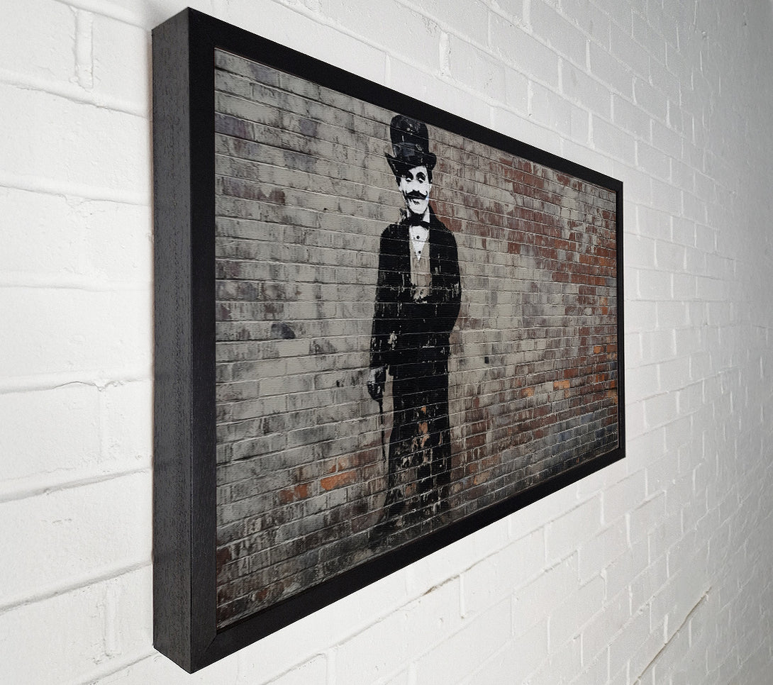  A Canvas Print of Charlie Chaplin Graffiti Canvas Art