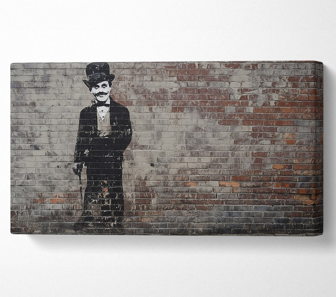  A Canvas Print of Charlie Chaplin Graffiti Canvas Art