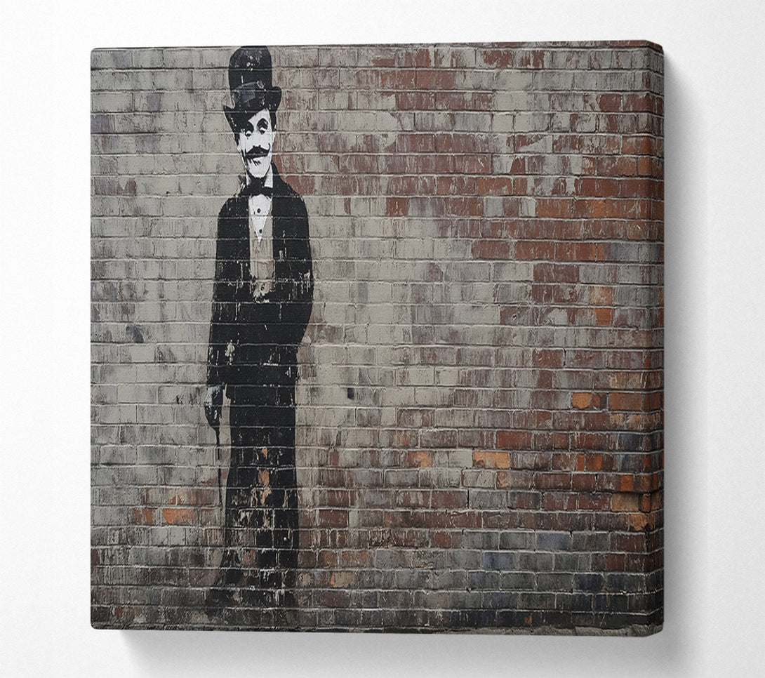  A Canvas Print of Charlie Chaplin Graffiti Canvas Art