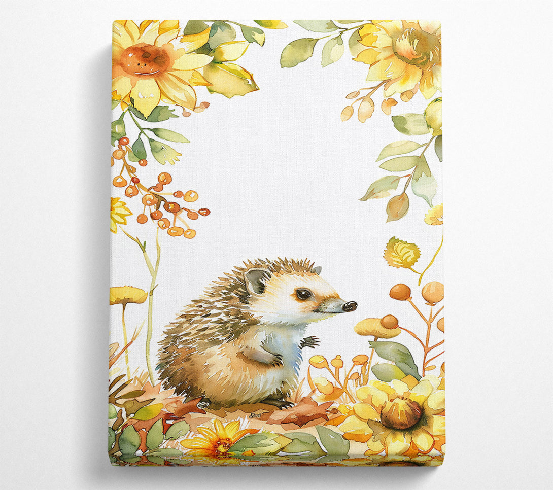  A Canvas Print of Golden Hedgehog Blooms Canvas Print