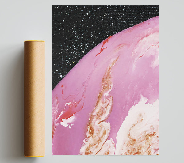 Pink Cosmic Swirl Giclee Print