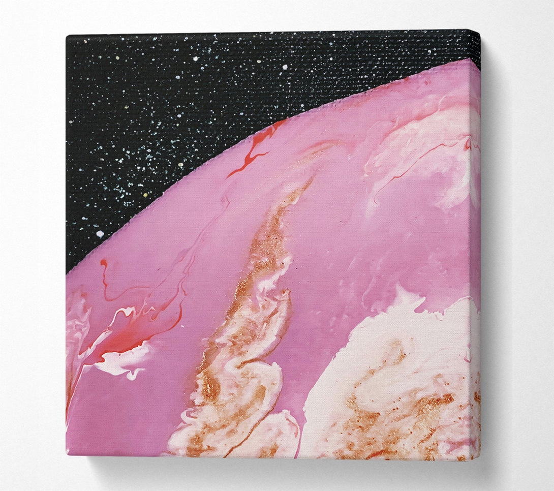  A Canvas Print of Pink Cosmic Swirl Canvas Print