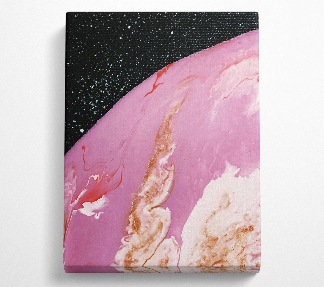  A Canvas Print of Pink Cosmic Swirl Canvas Print