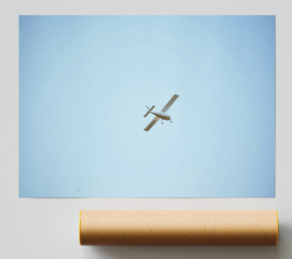 Pale Blue Plane Giclee Print