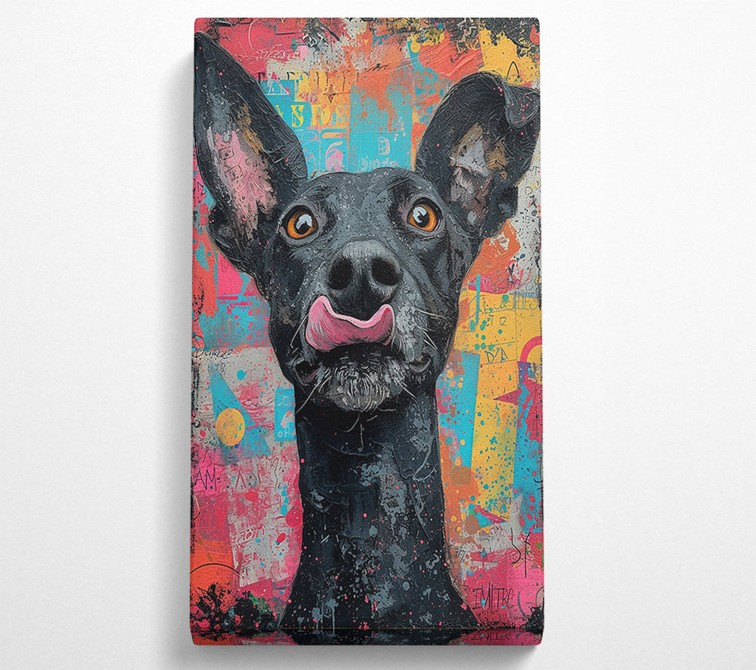  A Canvas Print of Cheeky Dog Canvas Print