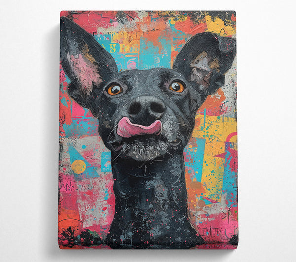  A Canvas Print of Cheeky Dog Canvas Print