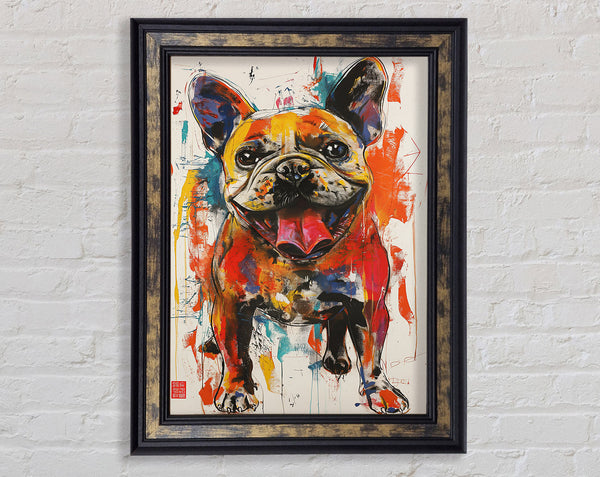 Cheerful Dog Framed Print