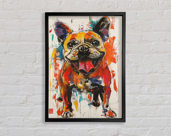 Cheerful Dog Framed Print
