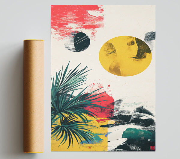 Yellow And Red Sky Poster