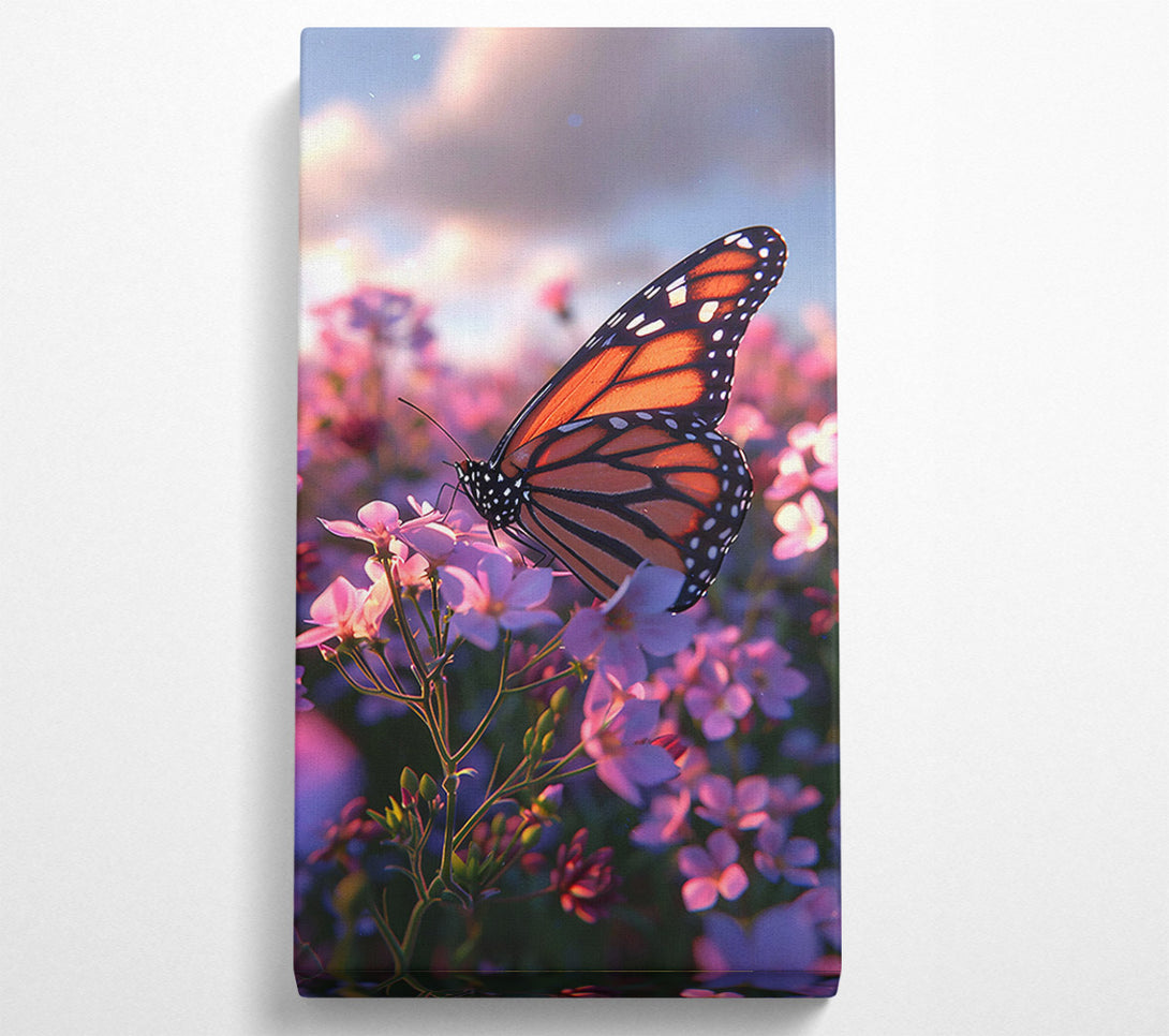  A Canvas Print of Orange Butterfly Bloom Canvas Wall Art