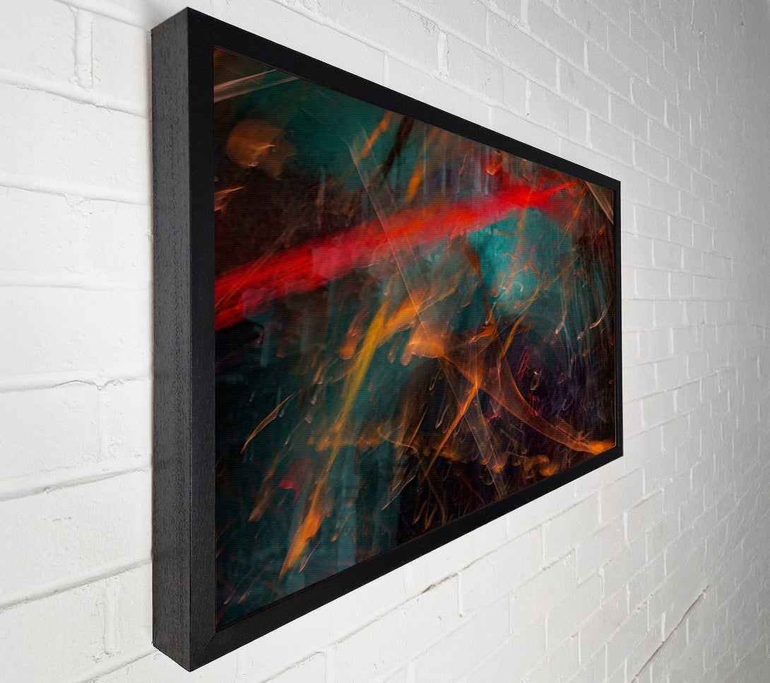  A Canvas Print of Golden Teal Reflections Canvas Wall Art