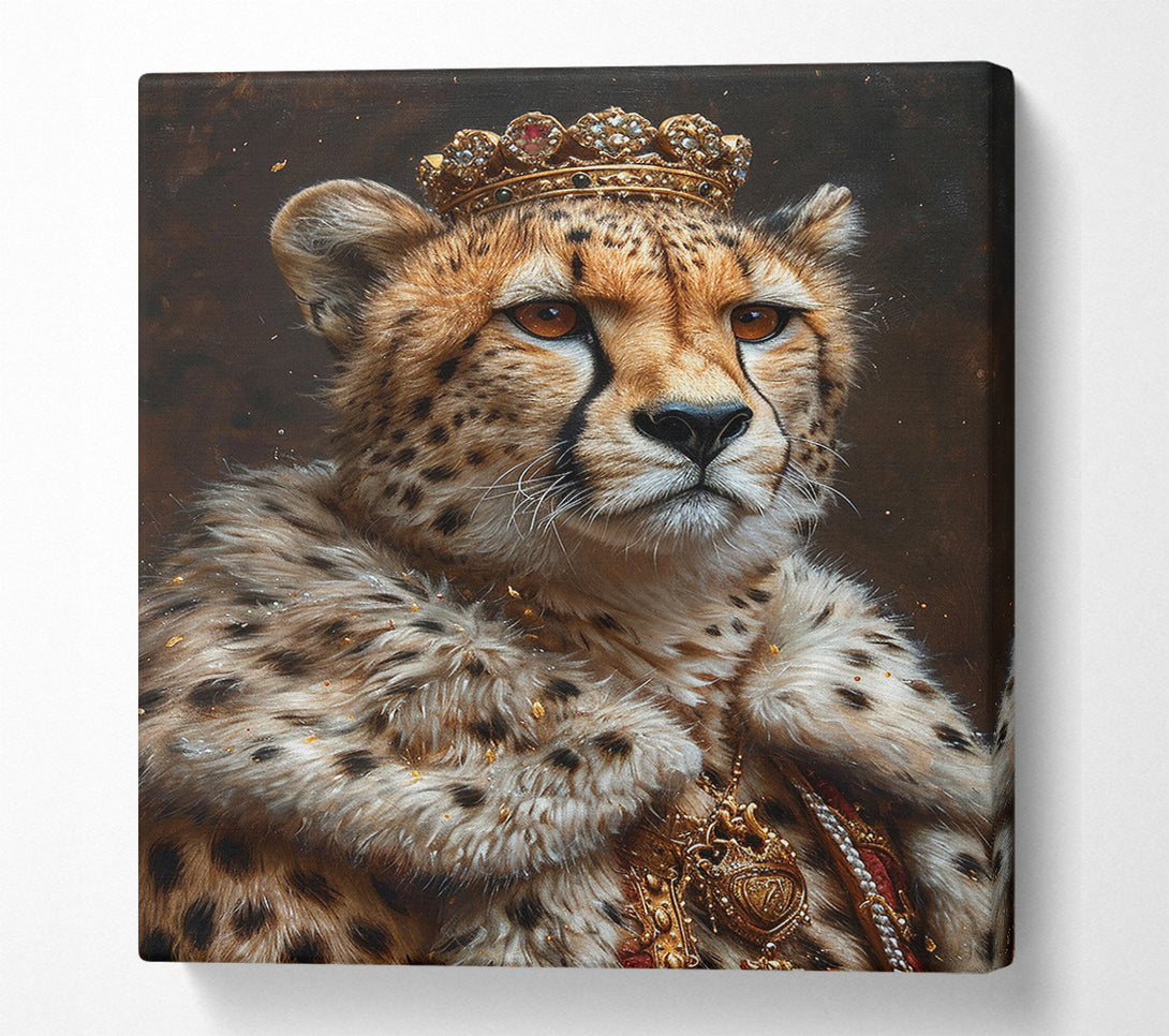  A Canvas Print of Cheetah Royalty Canvas Wall Art